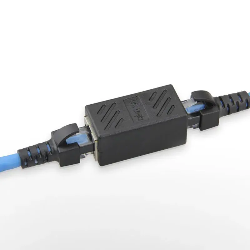 New RJ45 Connector Cat7/6 Ethernet Adapter Gigabit Interface Network Extender Convertor For Extension Cable Female to Female 2