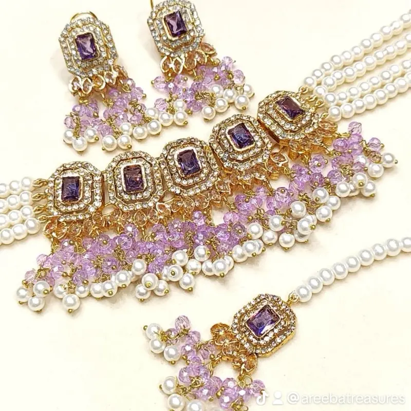 Nayra Nayab Jewellery Set - Perfect Mehndi Desi Jewelry for Any Occasion 4