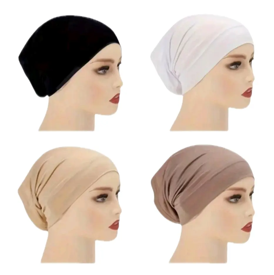 Tube Bonnet Undercap Under Scarf Cap Soft and Stretchy for Women