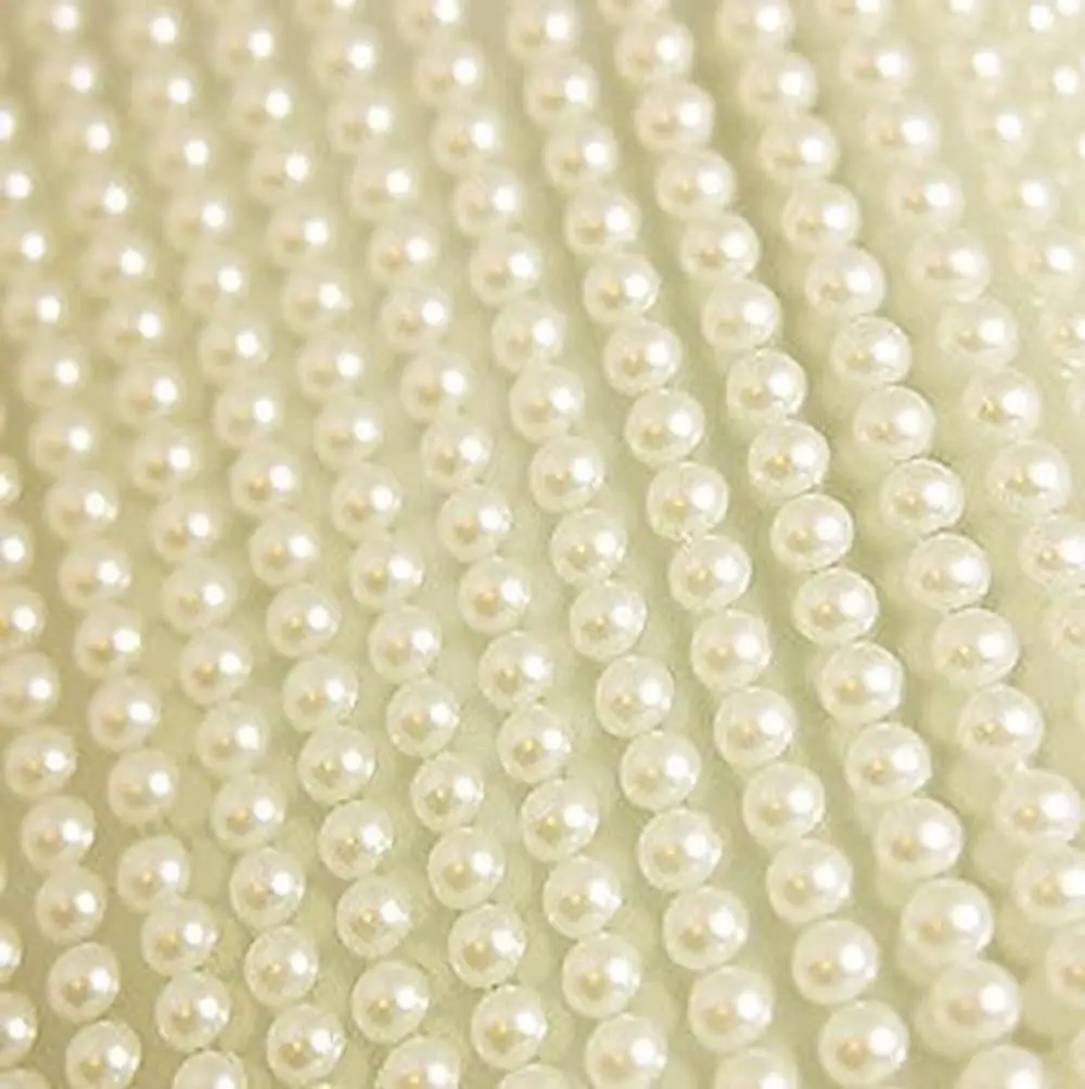 400 Self Adhesive Pearls 6mm Small Round Pearl Stick On Adhesive Beads Embellishment (Ivory)