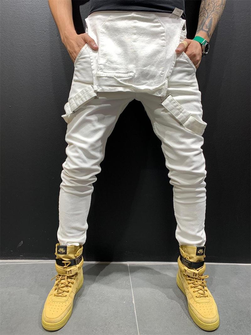 Product Introduction of Camouflage Men's Jumpsuit Multi-pocket Slim Fashion Streetwear Denim Cargo Work Pants Bib Overalls Men High Street Jeans Menswear Trouser 16