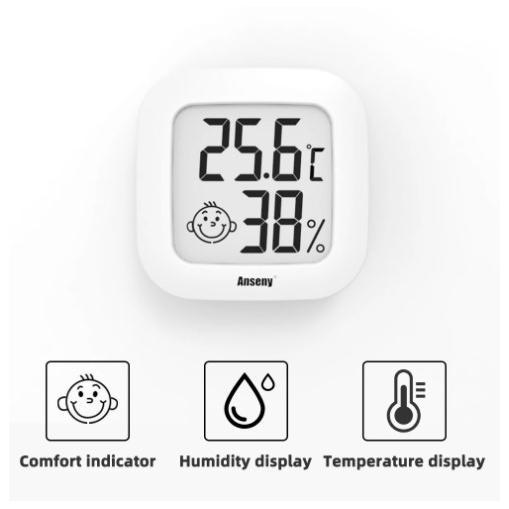 LCD Digital Thermometer Hygrometer Indoor Room Electronic Temperature Humidity Meter Sensor Gauge Weather Station For Home 2