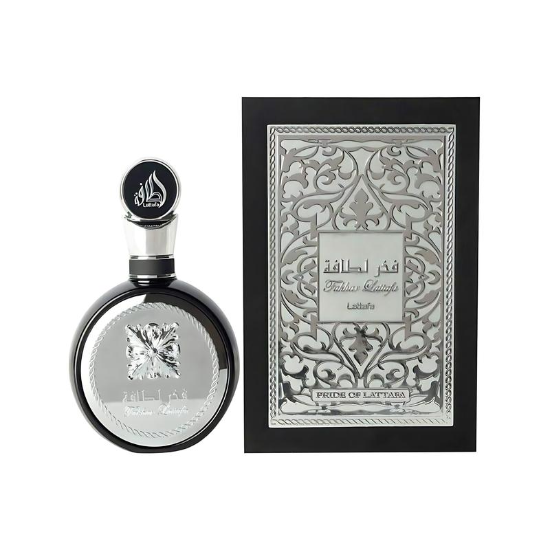 Lattafa Fakhar Silver 100ml Eau de Parfum for Men | Warm Spicy | Woody | Amber fragrance 0