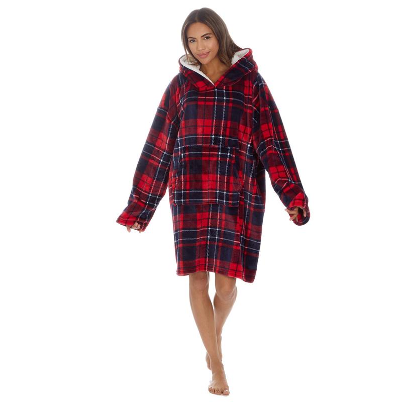 Style It Up Women's Oversized Fleece Hoodie Blanket with Kangaroo Pocket - Comfortable, Womenswear 1
