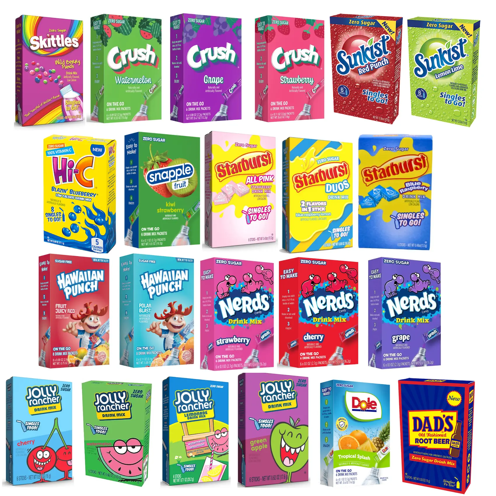 Singles to Go Powdered Drink Mixes