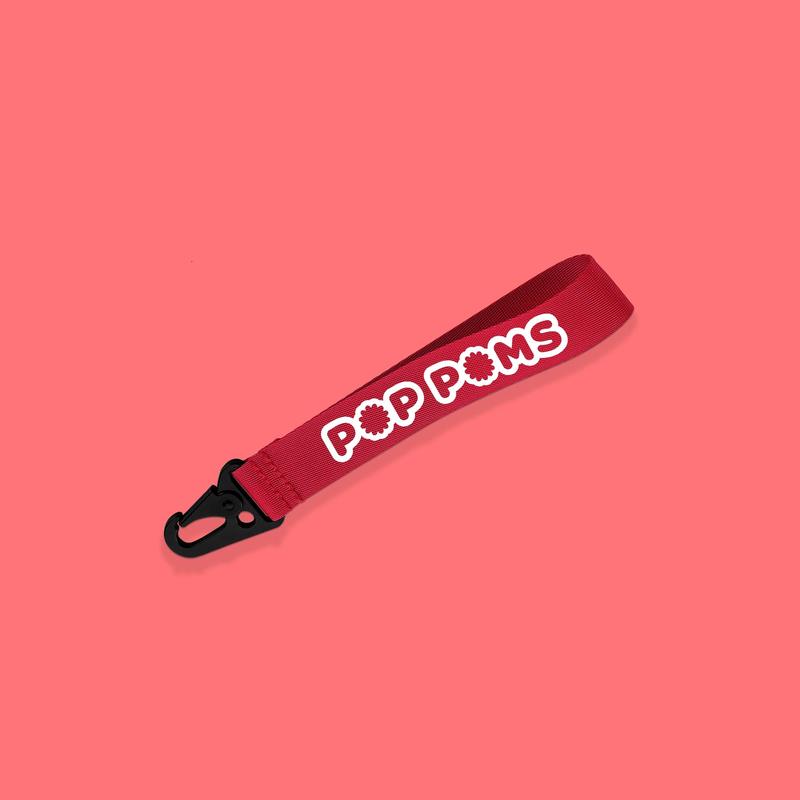 Red Pop Poms Hang Tag 0