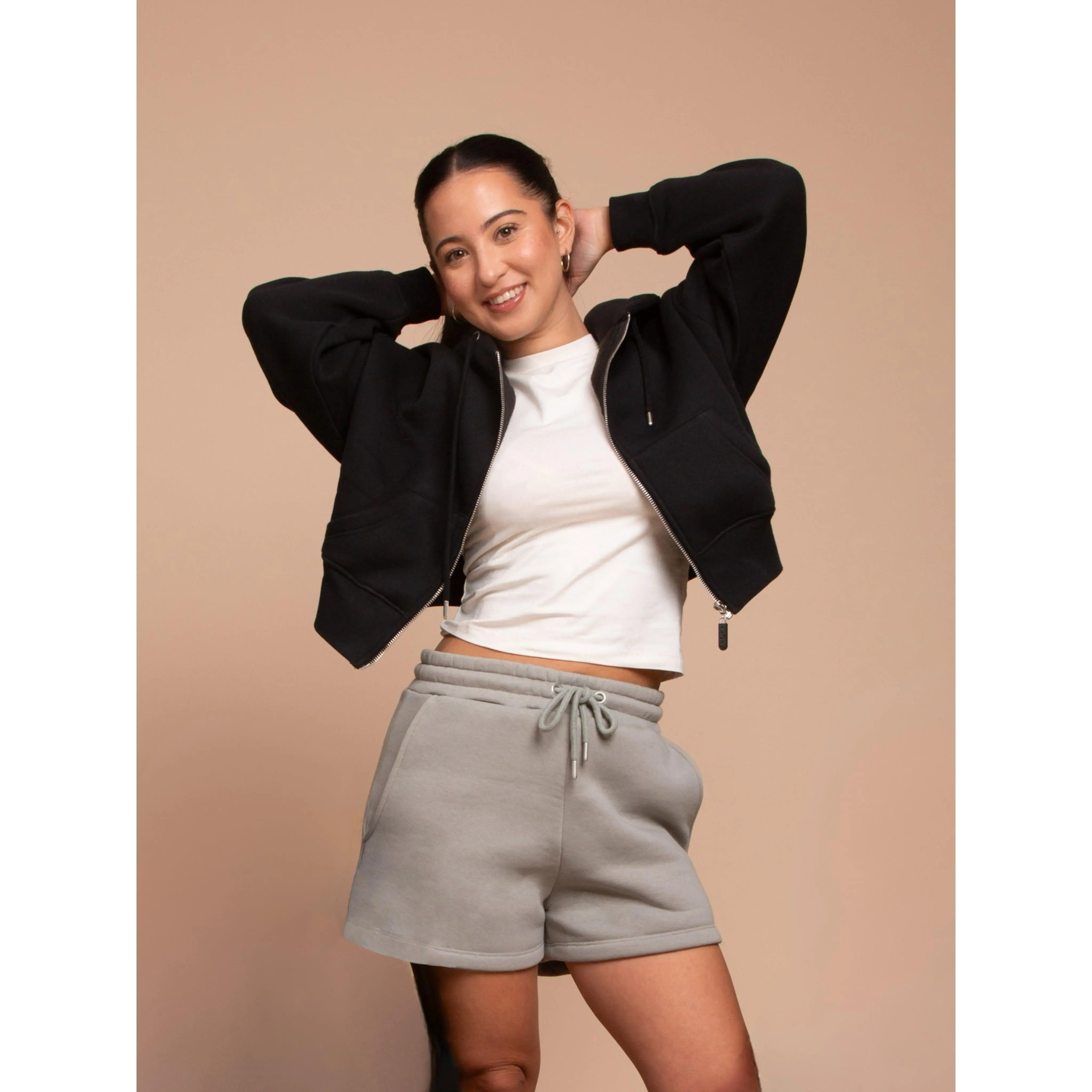 RILEY Sweat Shorts (Grey, Extra Petite)