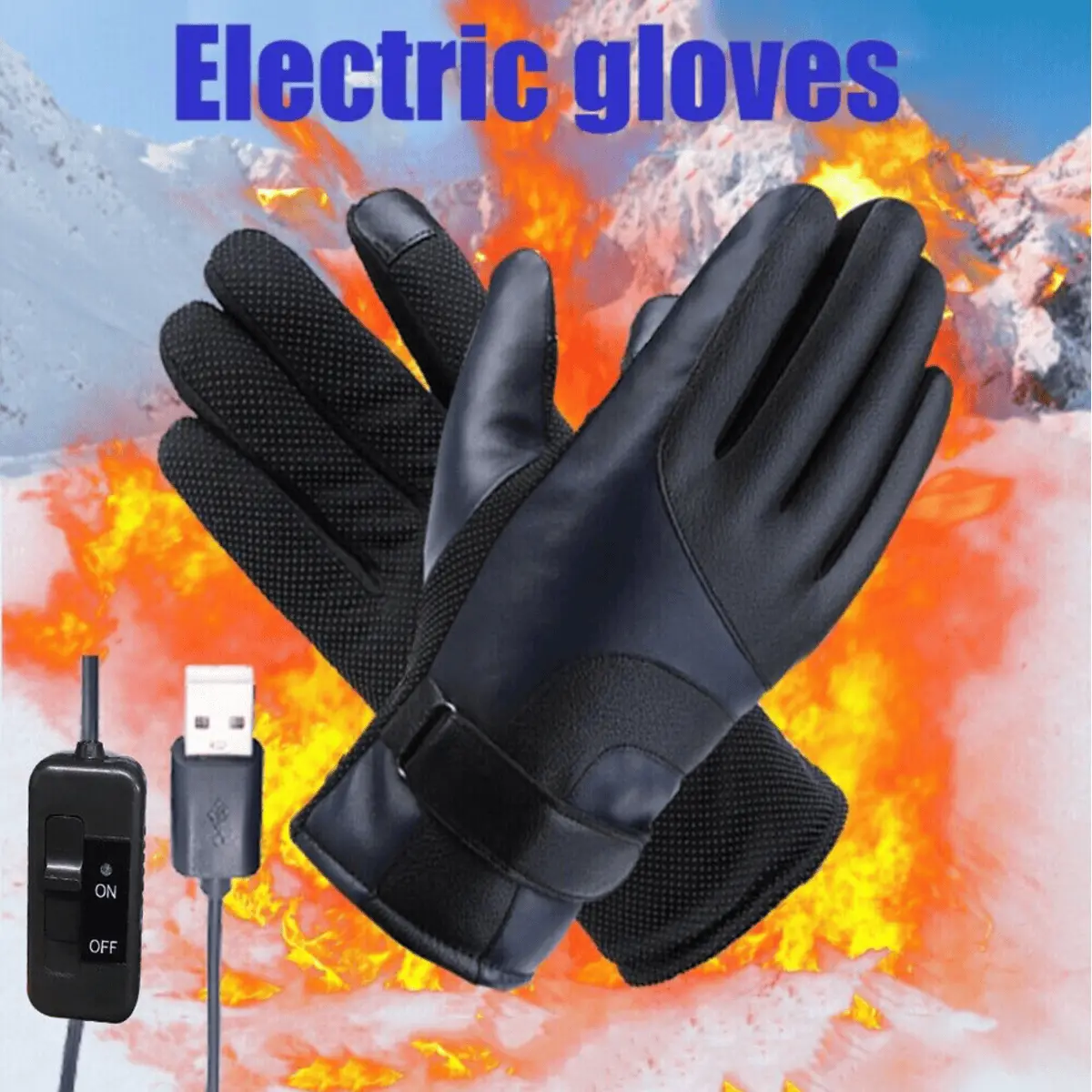 Electric Heated Gloves USB Insulated Warm Thermal Gloves Winter Best Xmas Gift