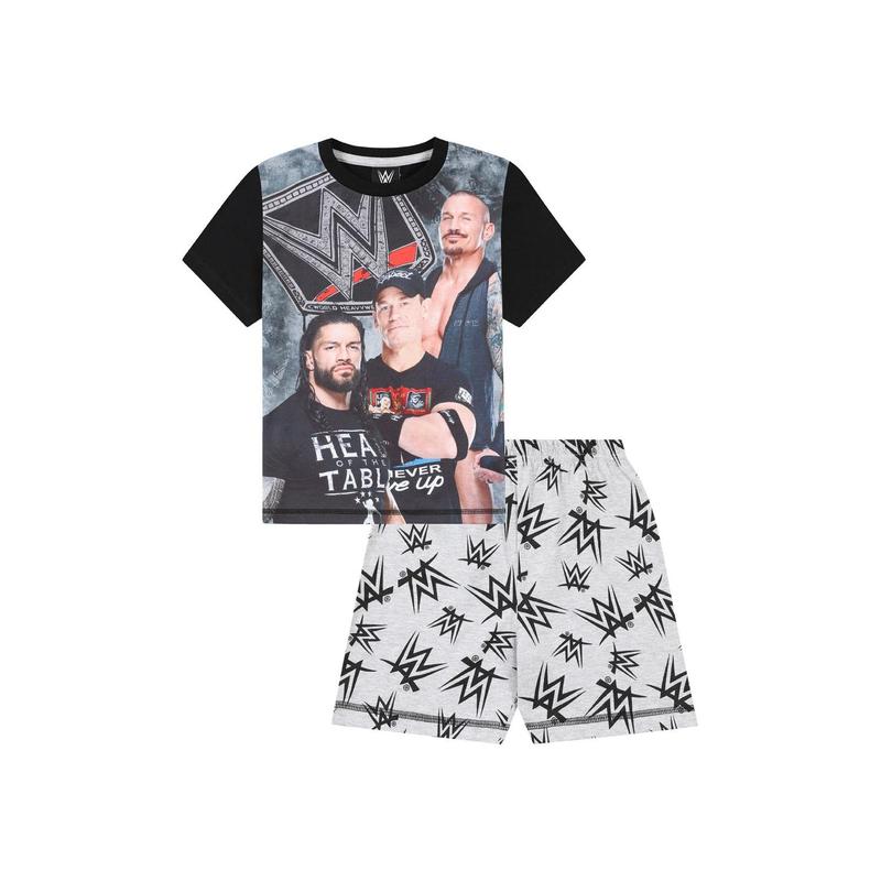 WWE Boys Roman Reigns Randy Orton John Cena World Wrestling Entertainment Grey Short Pyjama Set 2