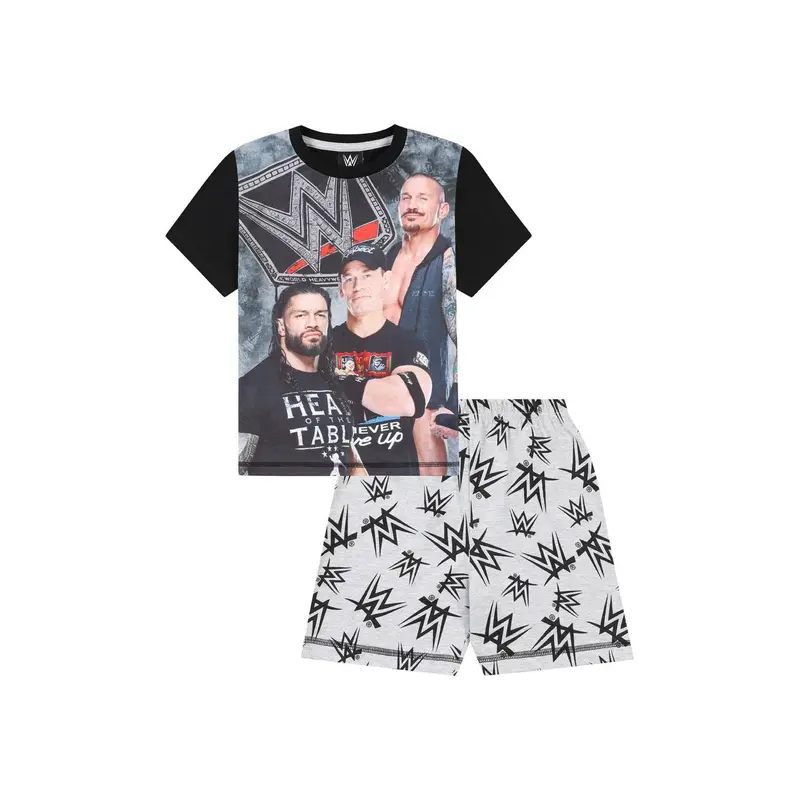 WWE Boys Roman Reigns Randy Orton John Cena World Wrestling Entertainment Grey Short Pyjama Set 2