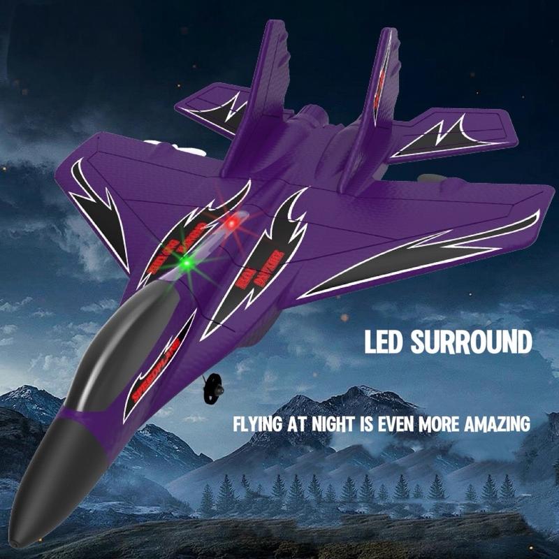 Remote control aircraft model toy, 1 piece aircraft Black/purple, creative toys,summer gifts,summer toys rcplane 2