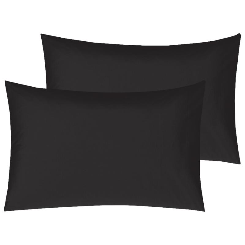 Plain Polycotton Pillow Case Luxury Fine Poly cotton Housewife Pair Pack Pillows Cover Cases quality  pillow 2