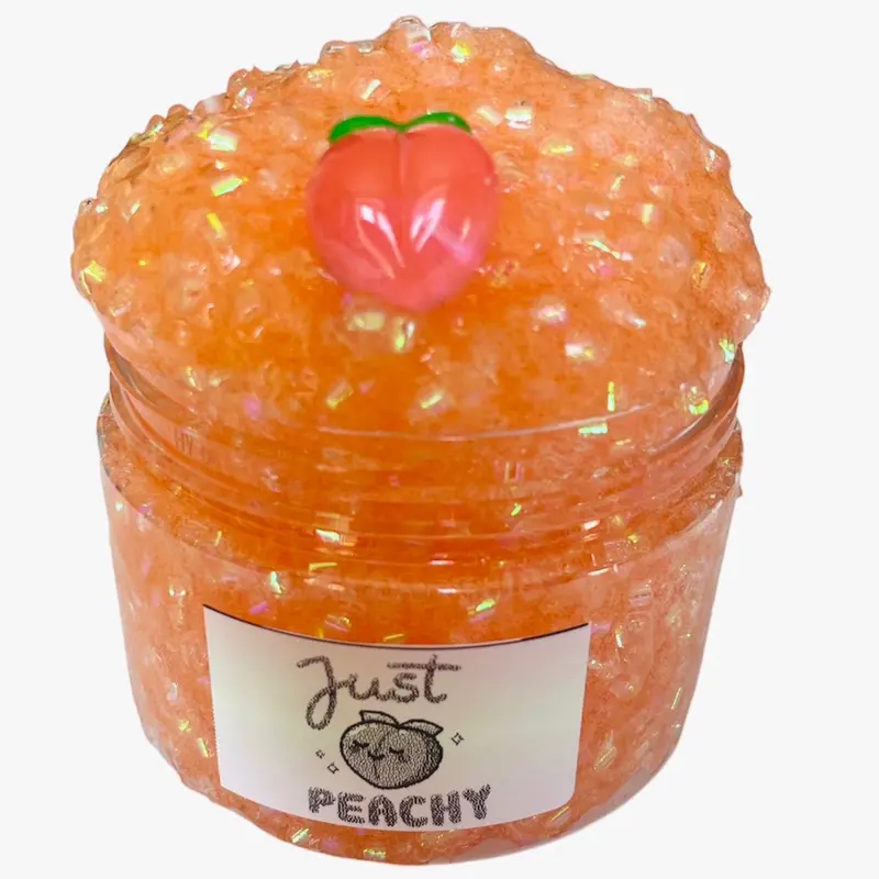 Just Peachy Bingsu Bead Slime Birthday Gift Present sensory toy Stress Relief Crunchy stressrelief toys 0
