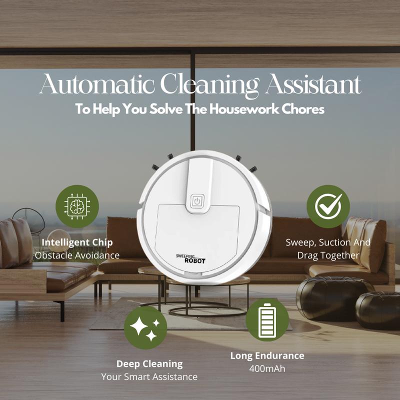 5 In 1 Small Smart Sweeping Robot USB Charge Wireless – Multi-Surface Vacuum for Bedroom, Kitchen & Dining – Easy & Convenient Cleaning Solution 1