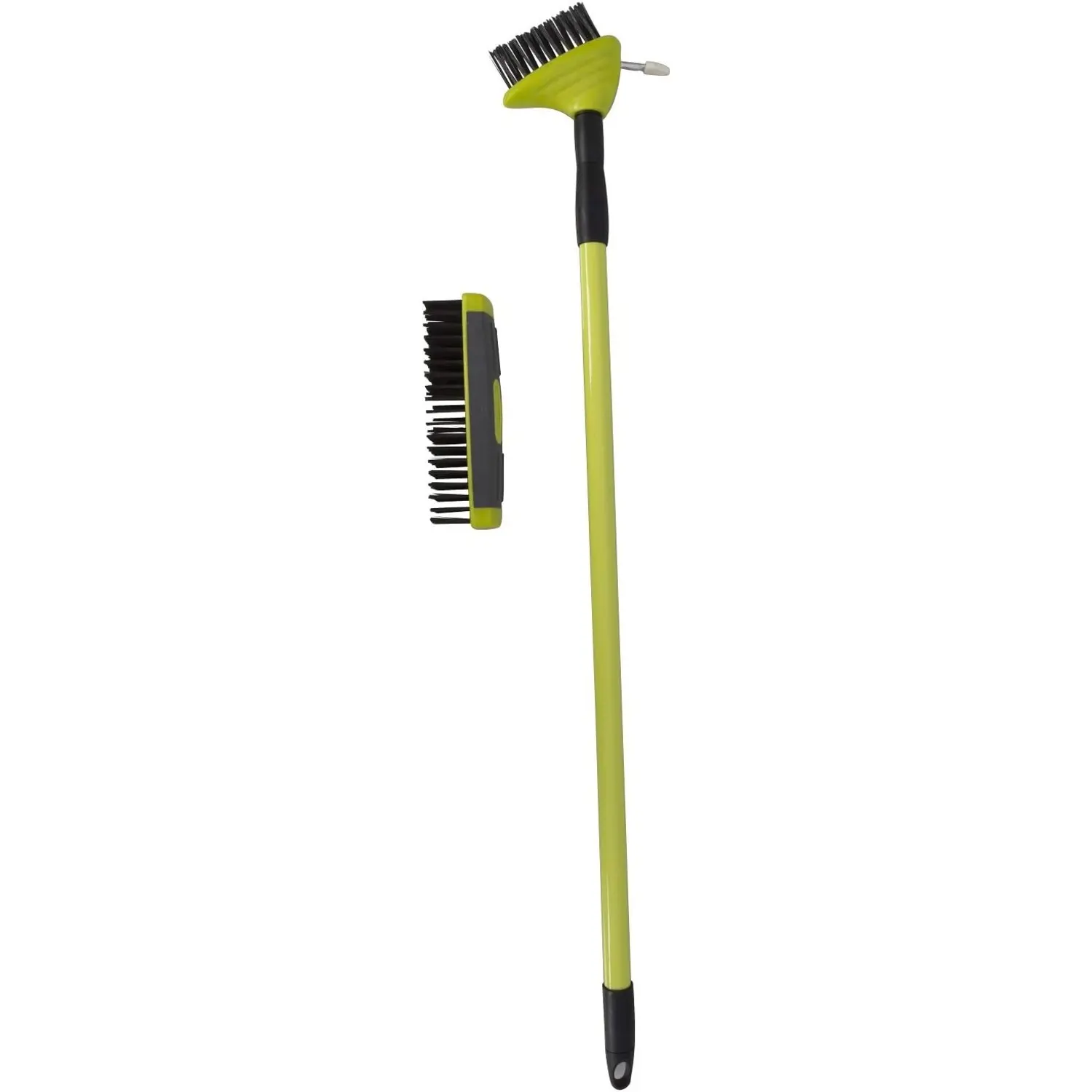 3 in 1 Lightweight Weed Brush Set Telescopic Weed Remover Tool for Patios and Driveways - Adjustable Weed Scraper with Interchangeable Heads and Extendable Handle for Moss and Dirt Removal