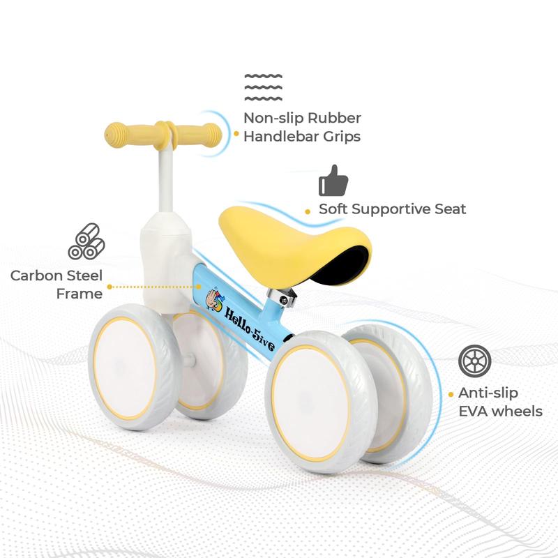 Baby Balance Bike,Indoor Outdoor Toys Baby Ride On Bike No Pedals for 1-3 Year Old Boys Girls Kids Toddlers First Bike, Best Easter Gifts for Kids 4