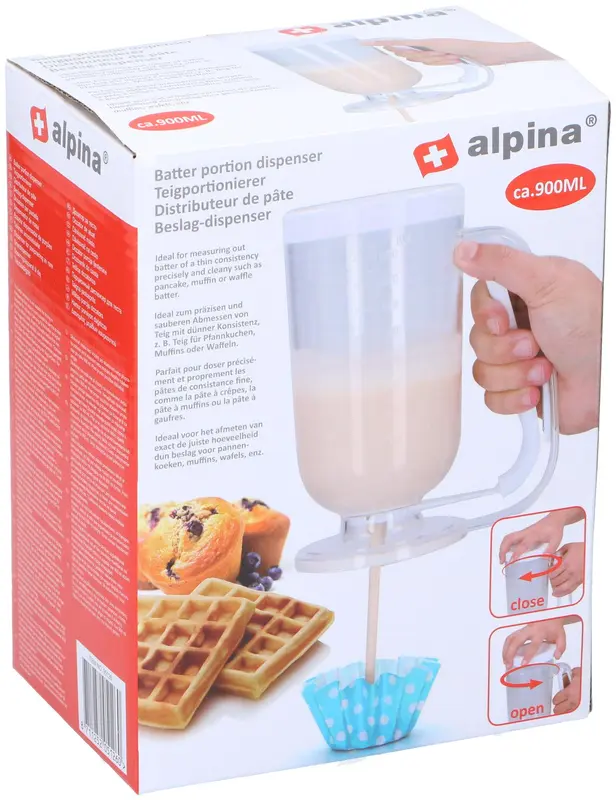 Alpina Batter protion dispenser 900ml Plastic Bakeware Kitchen Bakeware Kitchen Utensils 1