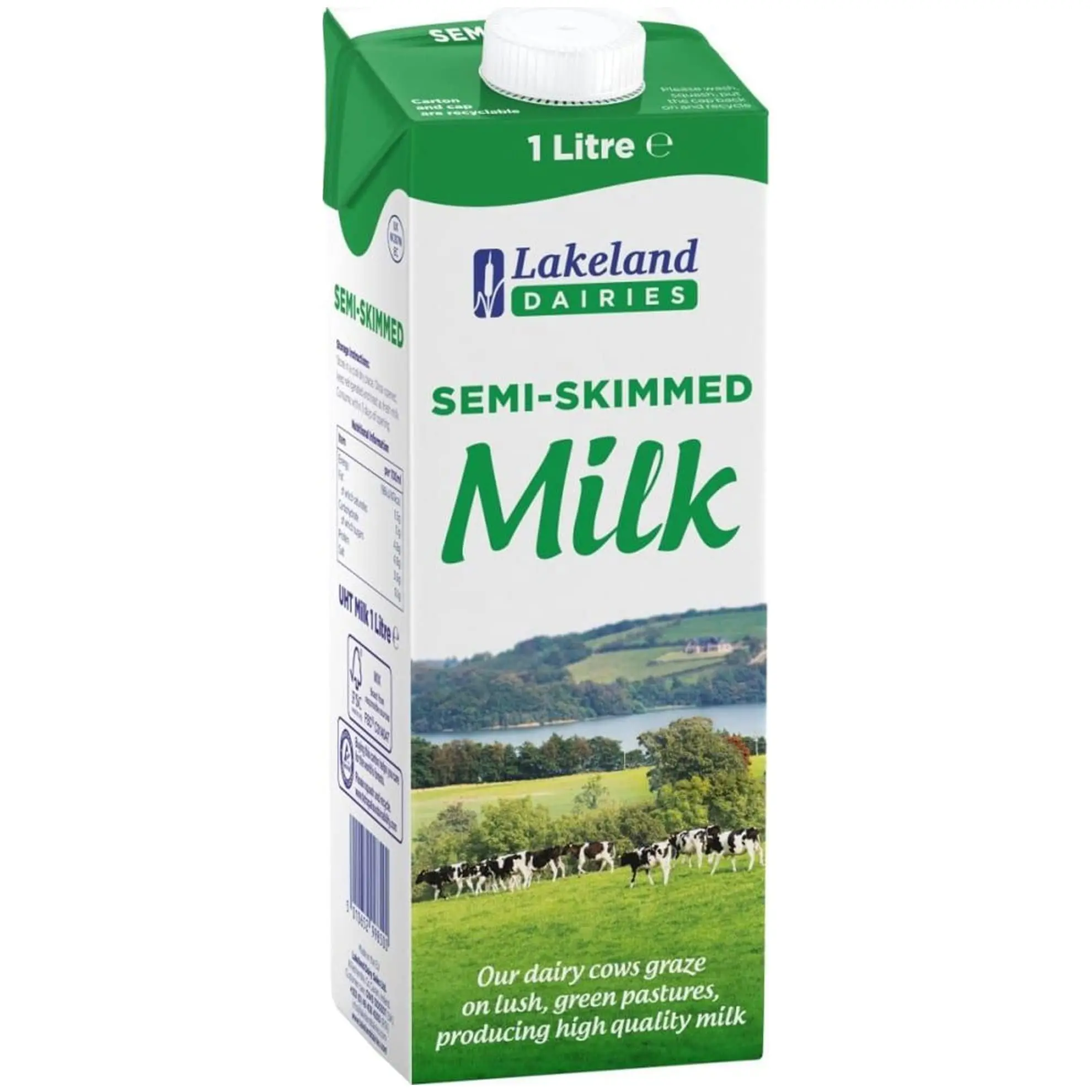 Lakeland Semi Skimmed Milk 12x1ltr