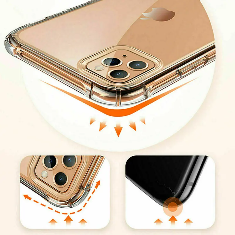Case For Apple iPhone SE 7 8 X XS XR 11 12 Pro Max Bumper Gel Shockproof 2 Cover Waterproof 7