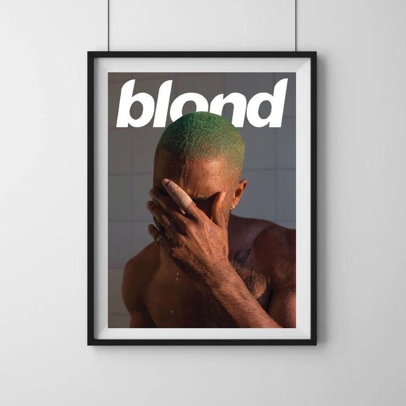 Frank Ocean Blond Wall Art Poster Print Photo A3 size Room Decor Glossy Artwork Decoration Artistic etsy  prints 0