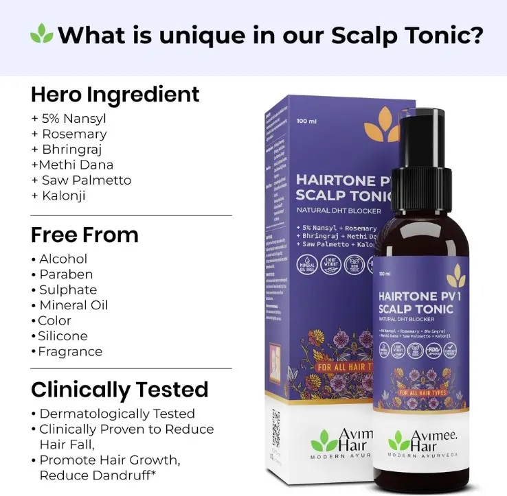 Hairtone PV 1 Scalp Spray Natural DHT Blocker 3