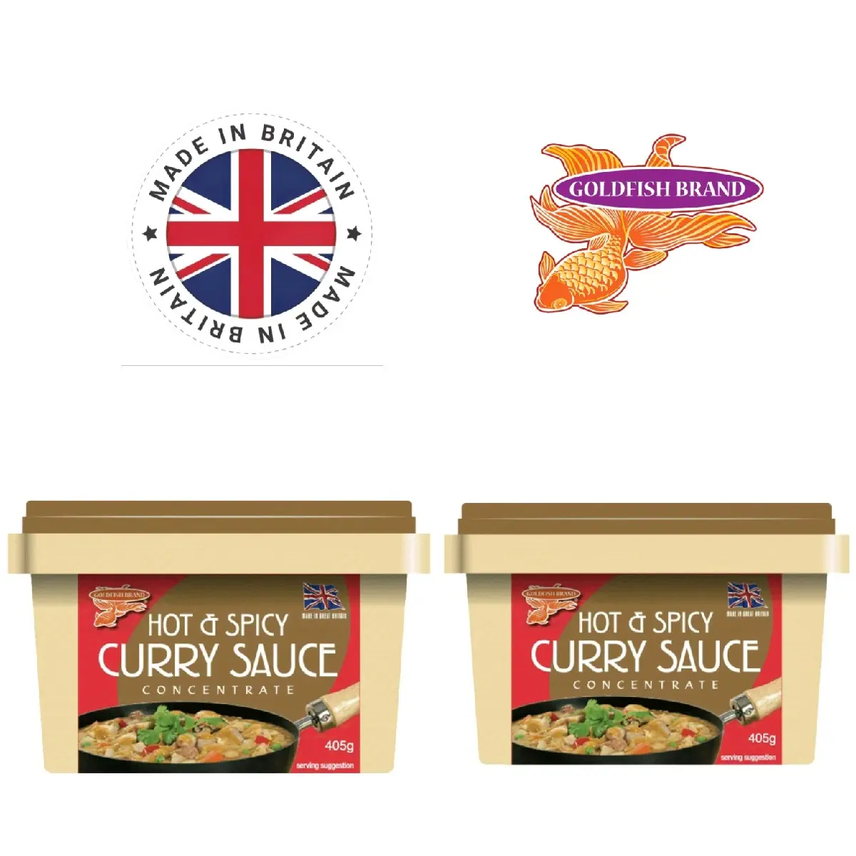 Golden Fish Brand curry sauce 405g    very creamy rich flavor easy for cooking far east authentic curry pastry Flavor Dip Sambal Meat