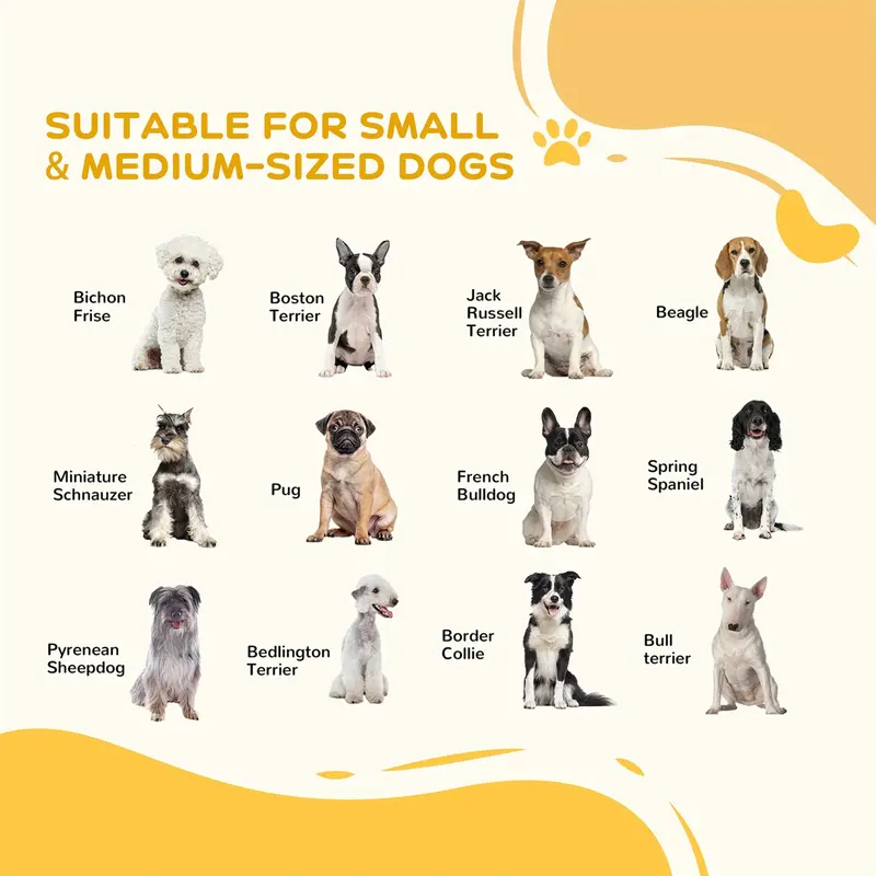 Freestanding Pet Gate, 6 Panels Dog Playpen, Foldable Dog Barrier with 2 Pcs Support Feet, for House, Doorway, Stairs, Small and Medium Dogs - White 3