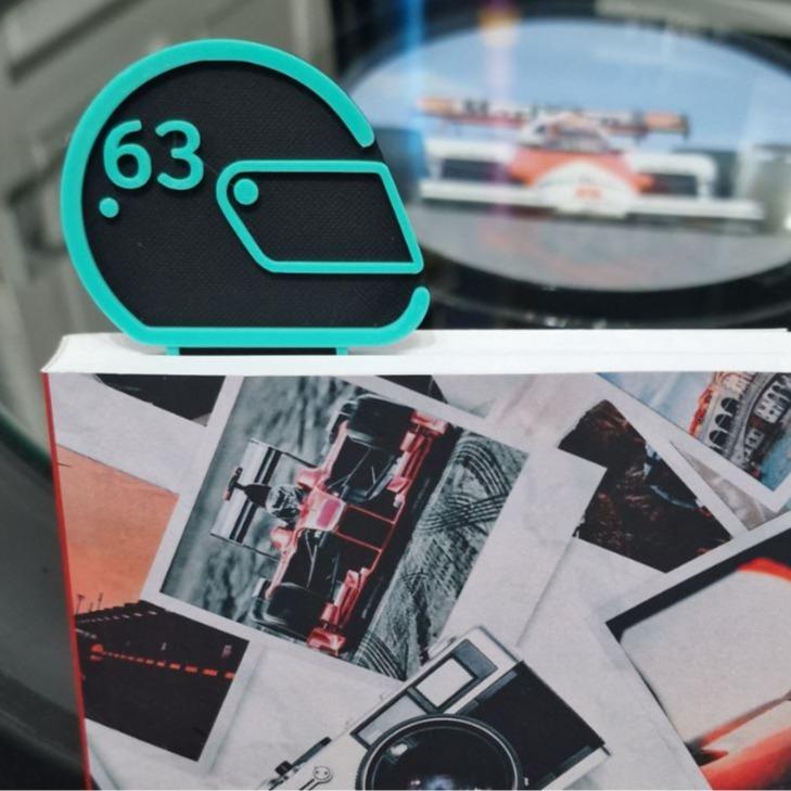 Formula 1 Inspired Driver bookmark - F1 inspired bookmark - F1 gift 3