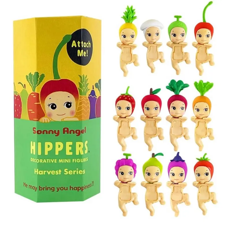 Sonny Angel Harvest And Animal Hippers Series - Cute Collectibles Figurines for Fans and Collectors (Self-Attach)