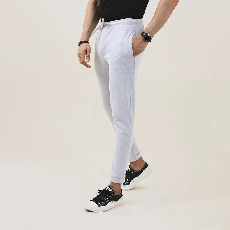 Vogue Men Essential Basic Jogger Casual Pant Light Gray 5