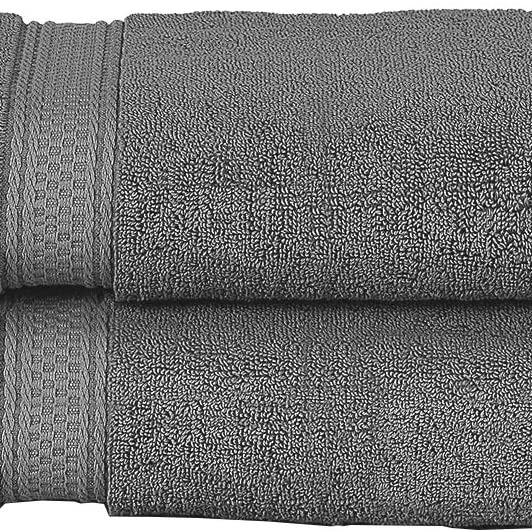 2 Pack Hand Towels 100% Cotton Quick Hand Dry Towels Soft Absorbent Quick Dry Reusable Quest Towels Size 50 x 80 cm Unisex  bathtowel quick-dry plain 6
