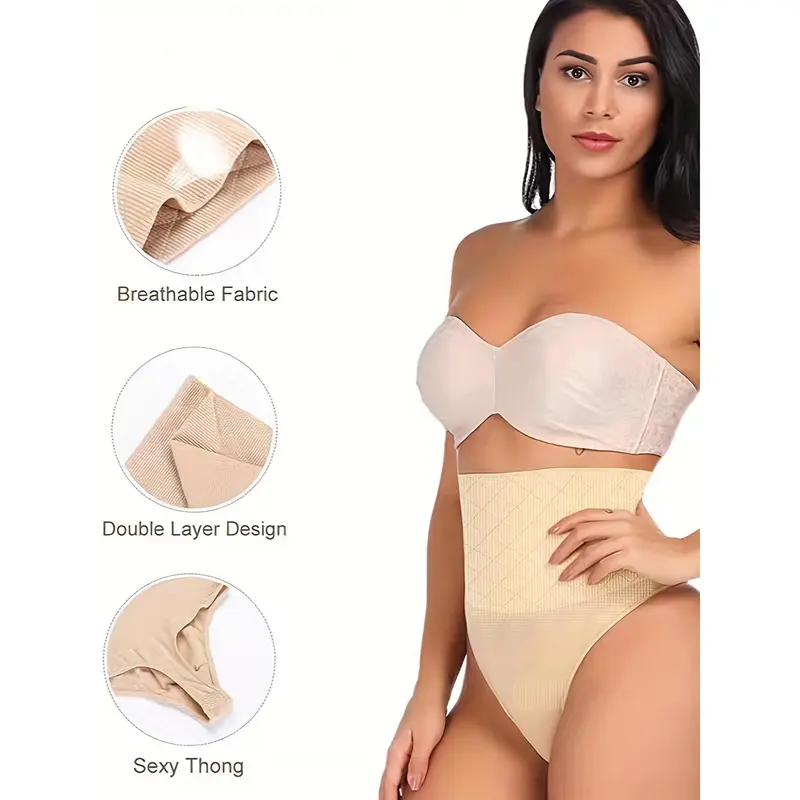 Body Shaping Control Panties, Comfy Adjustable Tummy Control Thong, Women's Lingerie & Underwear Shapewear Womenswear Comfort Compression Sexy 6
