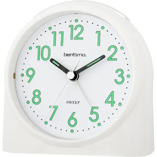 Acctim Sweeper ONE ALARM CLOCK WHITE 14702