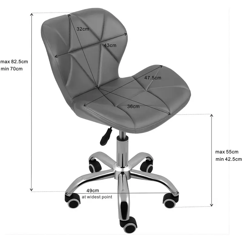 Home Office Swivel Computer Desk Chair with A Height Adjustable Chrome Base and Wheels, Create A Cozy Reading Nook with Our Comfortable Rocking Chair [Plus A Free Gift] 2