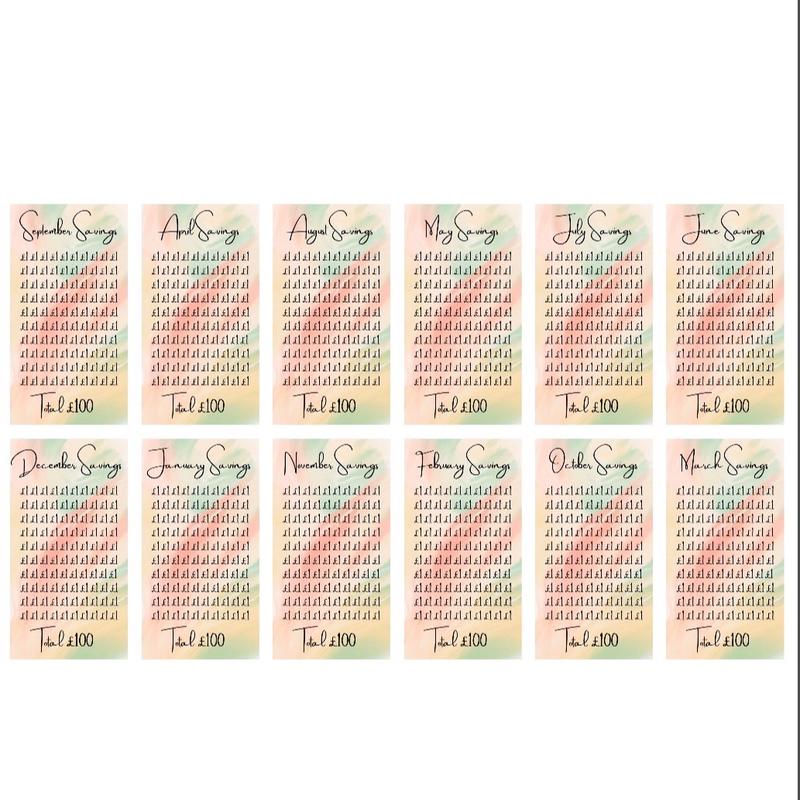 Monthly budgeting saving tracker 1