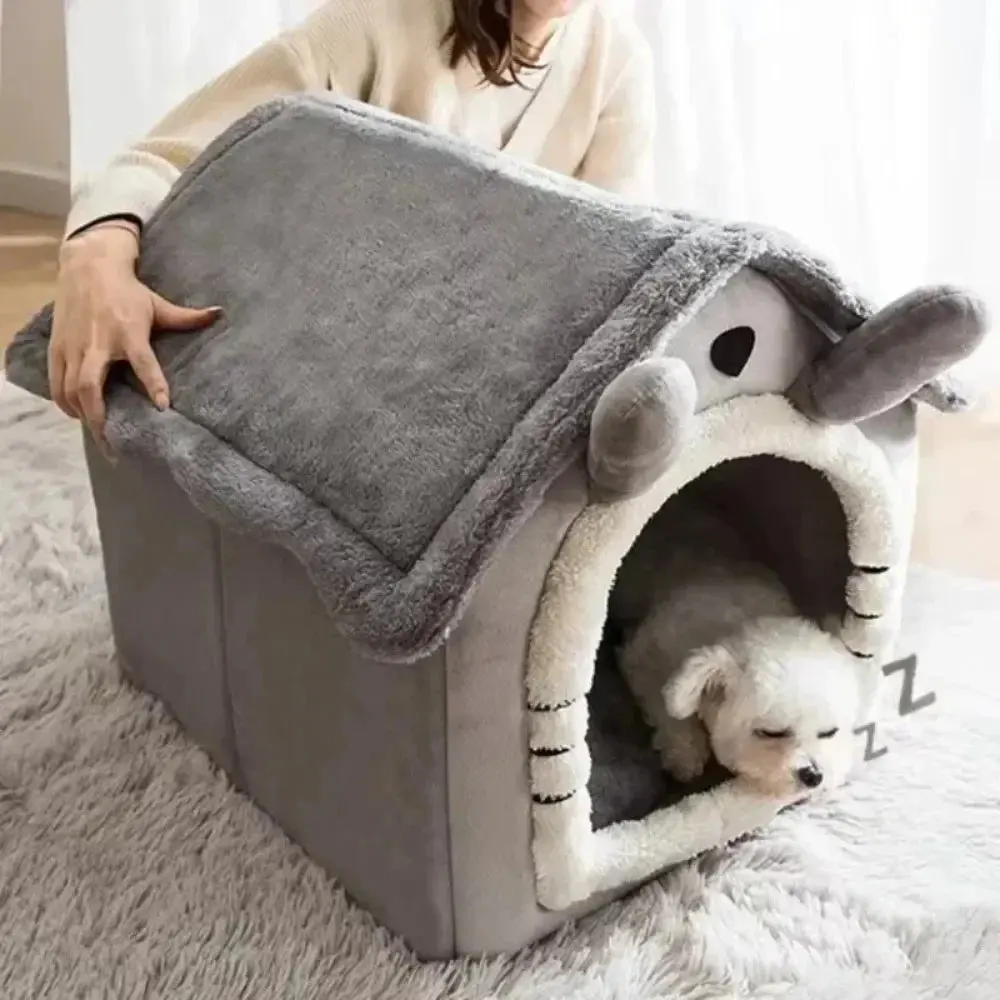 All Seasons Washable Pet Bed – Soft Cushion Kennel House cat