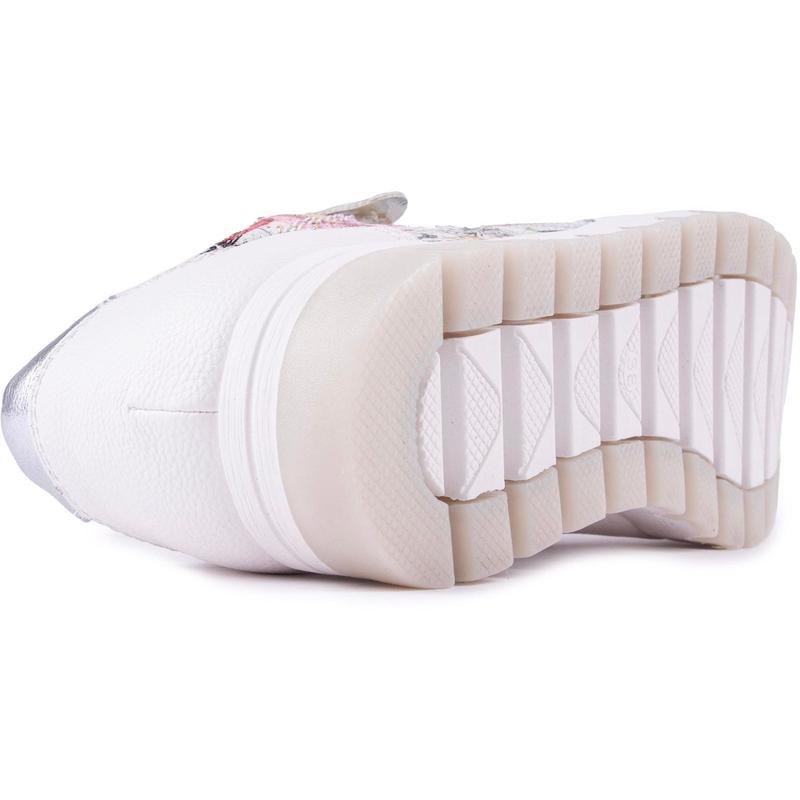 Jana Side Zip Flower Trainers 3