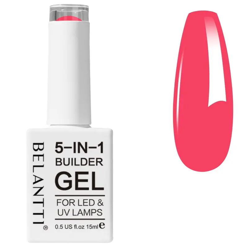 Belantti 5-in-1 Builder Gel UV LED Varnish Polish Multi Use Art Deco Strengthens Glues Nail Nail Care Cosmetic 3