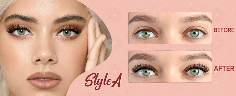 Product Introduction of Magnetic-Eyelashes-with-Applicator, 1 Pair Magnetic-Lashes Without Eyeliner, Reusable Eye-Lashes -Magnetic No Glue Needed, Eyelashes Magnetic Natural Look (Style A) Makeup Compact Cosmetic Eyelashes Extensions Eyelash Extension Lash Extensions 2