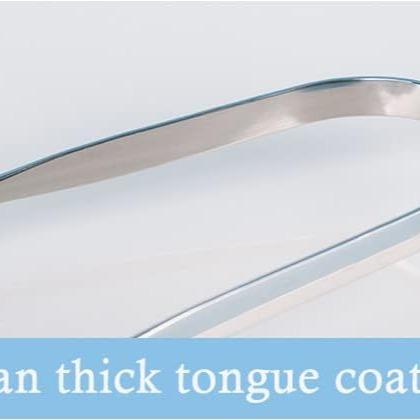 Tongue Scraper Stainless Steel Tongue Cleaner Metal Tongue Care Tool Oral Cavity Scrapers Tongue Scraping Fresh Breath Care Scraper for Dental Hygiene and Reducing Bad Breath ('U' Shape) Durable 3