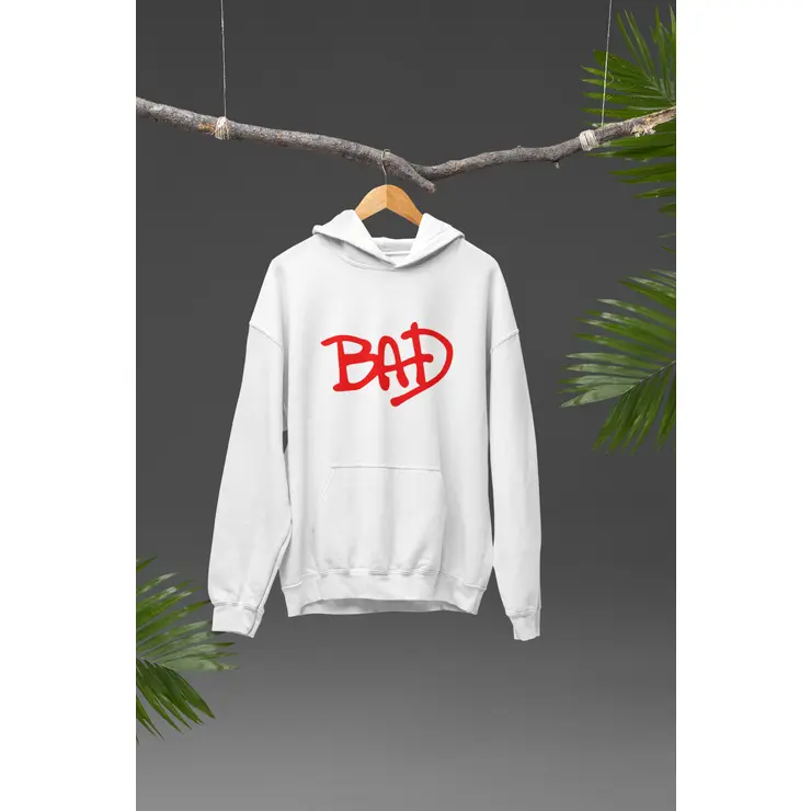 Moletom Canguru Michael Jackson Bad Lyrics Cotton Hoodie