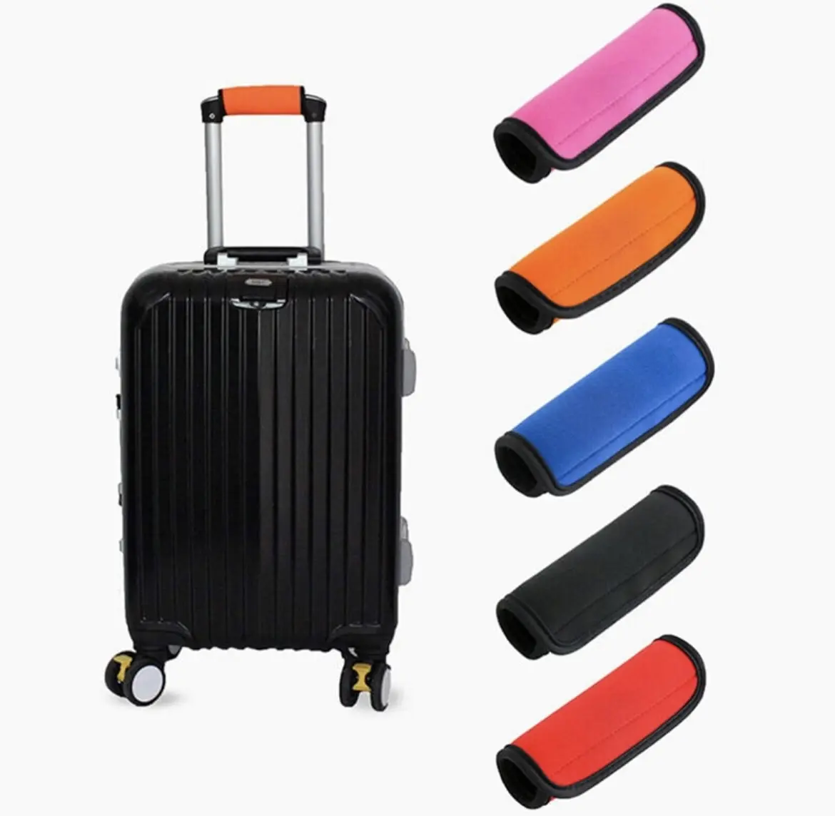 Personalised suitcase handle cover. Luggage identifier. Luggage tag.