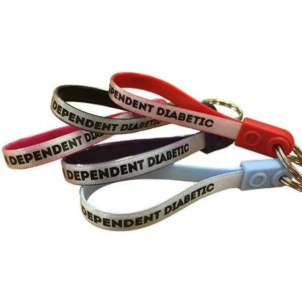 Insulin Dependent Diabetic Loopy Keyring (8 Colours)