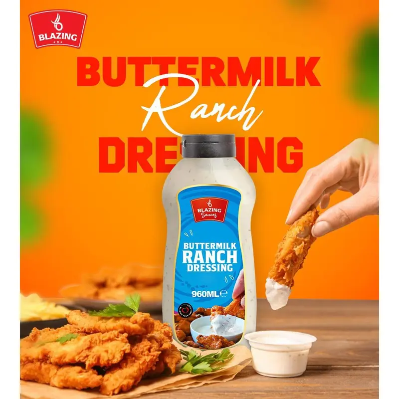 Blazing Buttermilk Ranch Dressing / Dipping Sauce. Perfect for Chicken & Meat 4