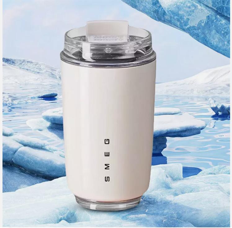 240ml Smeg Coffee Mug Stainless Steel Travel Water Bottle Insulated Cup 0