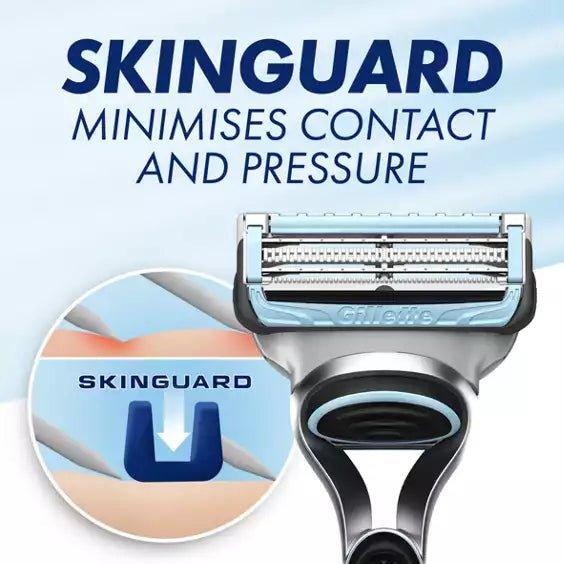 Gillette SkinGuard Sensitive Razor Blades for Men - 4 Refills | Gentle Shave for Sensitive Skin 3