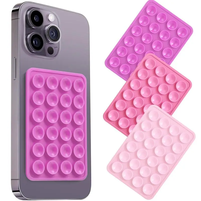 Mixed Color Smartphone Suction Cup Phone Case Mount, Gifts for Boyfriend, Universal Self Adhesive Phone Stand, Phone Holder for Iphone & Android, Smartphone Accessories, Girls Birthday Gift Set, Baddie Gift