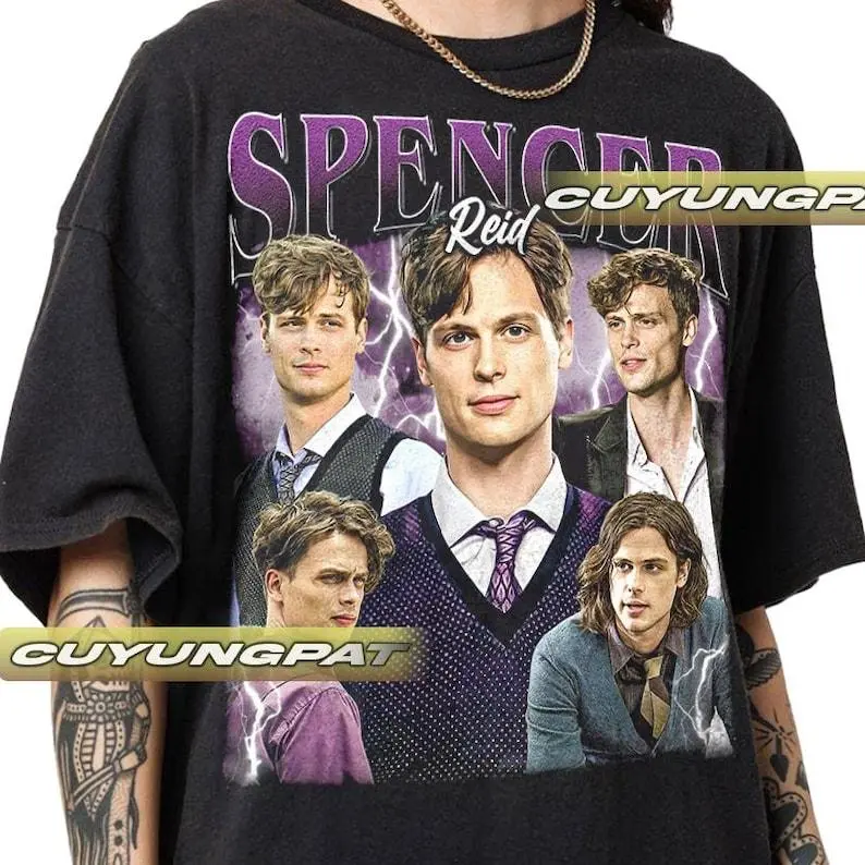 Spencer Reid Vintage T-Shirt, Gift For Woman and Man Unisex T-Shirt
