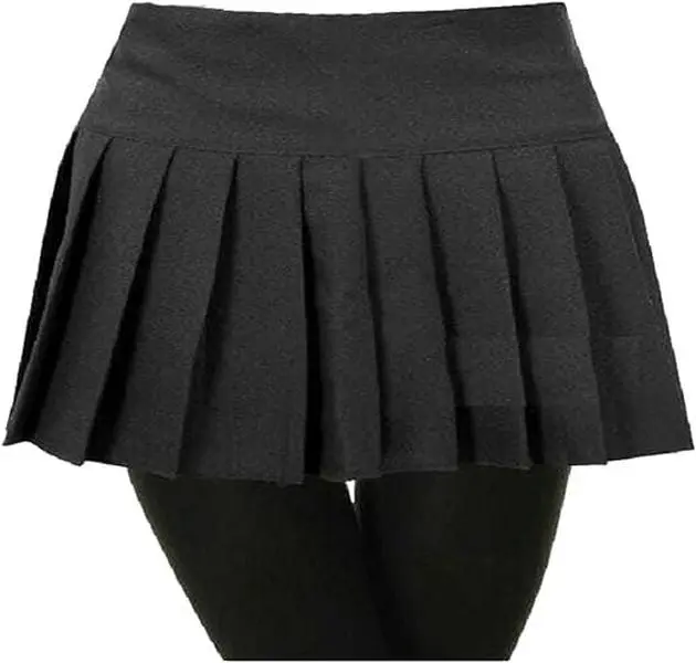 Girls All Round Pleated School Uniform Skirt Kids Back Zip Casual Wear Skirt