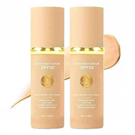 4 in 1 Moisturizing Full Coverage Liquid Foundation TrueMatch Color Changing Foundation with Sunscreen Light and Medium Spectrum Makeup Primer for All Skin Types 8